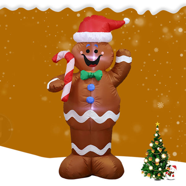 Pepparkakor Man luftad modell Jul Uppblåsbar gammal man snögubbe