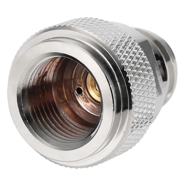 Messing CO2-adapter Udskiftning af tankkapselkonvertering (sølv)