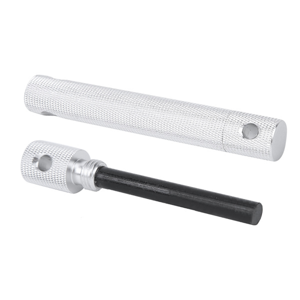 Stark magnesiumstav Utomhuscamping Kompass Fire Start Stick Anti-korrosion Flintstone (silver)