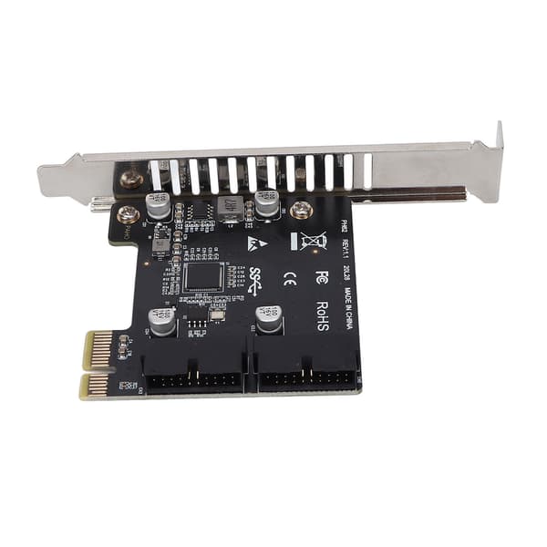 Udvidelseskort PCIE til USB3.0 19/20 Pin Interface Kompatibel X4 / X8 / X16 Riser CardPh62 Samlet Højde