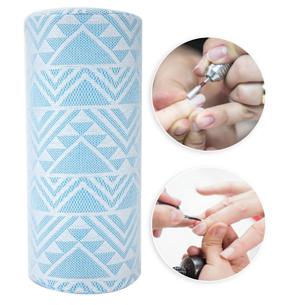 3 färger Nail Art Kudde Mjuk Halvcirkel Manikyr Hand Armstöd Hållare Blå