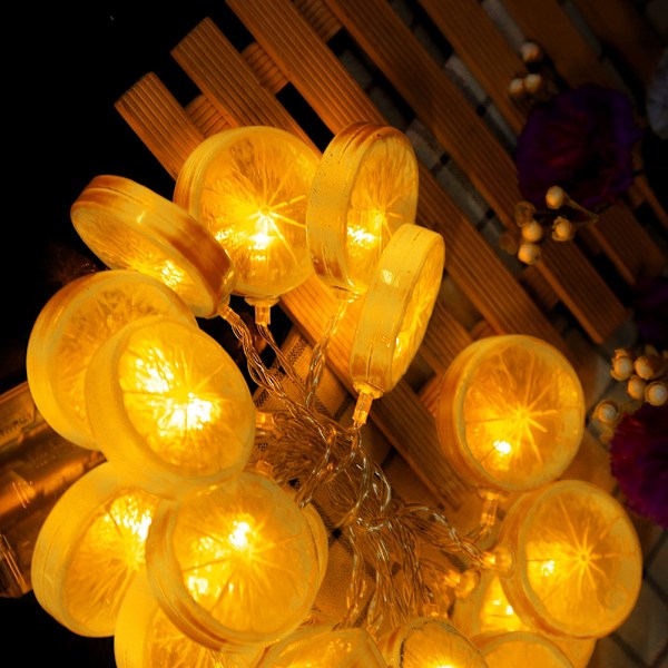 1,5 m 10 LED-lysstreng Have Julbelysning Holiday Party Dekoration (orange)