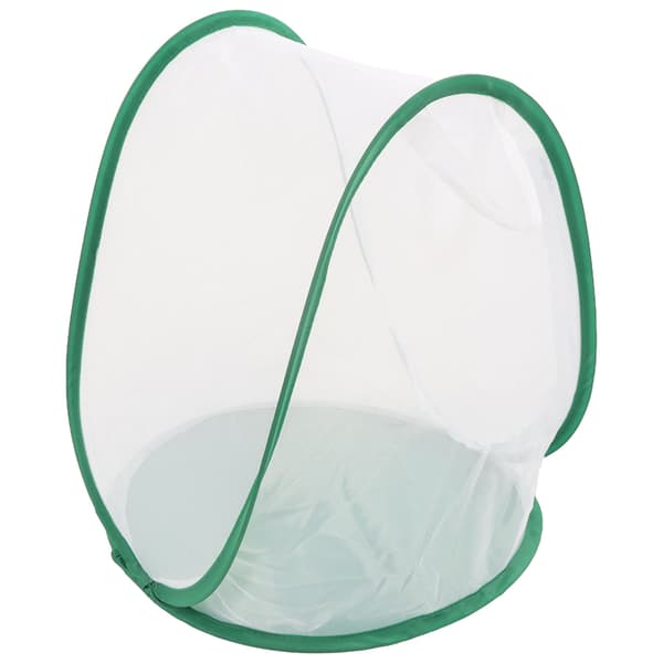 Large Green Insect Net Cage Butterfly Habitat Foldable with Handle for Insect Observation Feeding