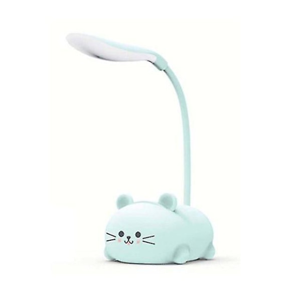 Bordlampe tegneserie sød kæledyr kat natlys usb genopladelig led bordlampe Børne øjenbeskyttelse Varm hvid bordlampe 3