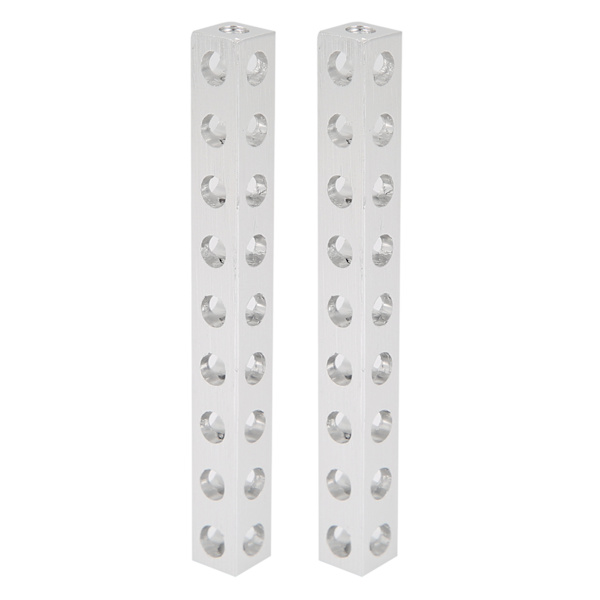 2st 3106‑0009‑0072 Robotin rakenne, neliömäinen palkki osa 9 reikää 8 x 72 mm