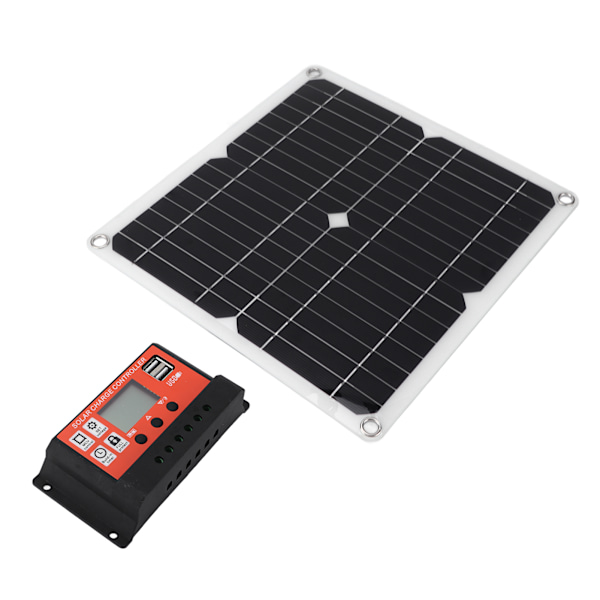 15W Aurinkopaneelisetti Kaksois-USB DC-lähtö 100A Ohjain Aurinkokennot Autovene Akun Ohjaus Oranssi