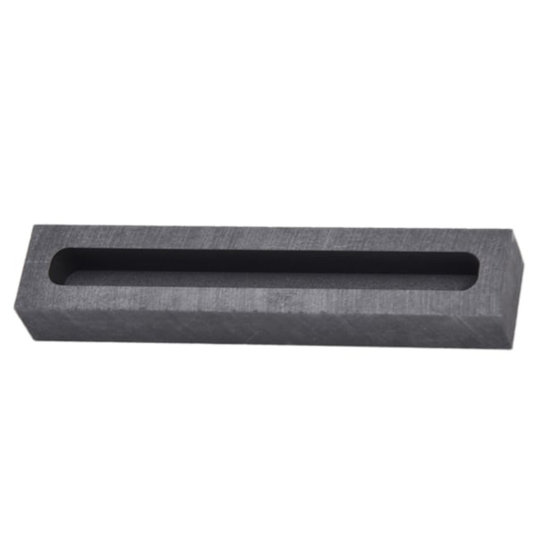 Grafitstøbeform Støbeform til Smelteformning af Ikke-Jernmetaller Raffinering Udvendig 90x18x12mm Indvendig 80x8x8mm