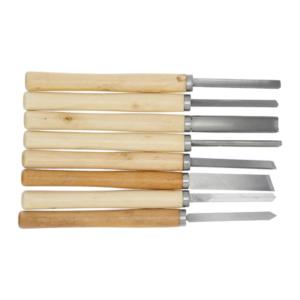 8-piece Wood Chisel Set Steel Cutter with Ergonomically Designed Handle for Woodworking