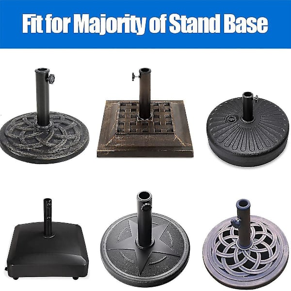 Parasolstand Base Stabilisator - 8 stk Hulring Plug Dæksel og Kapsel
