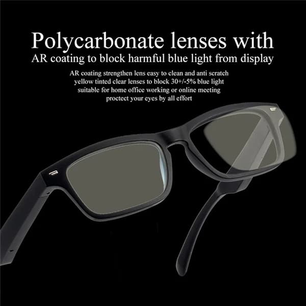 Smarta glasögon vattentäta Bluetooth KY01 polariserade design svarta[LD] Svart 167