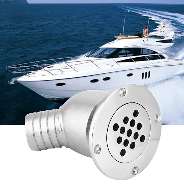 Rustfritt stål båtdekk avløpsslange 45 grader for yacht Båtutstyr