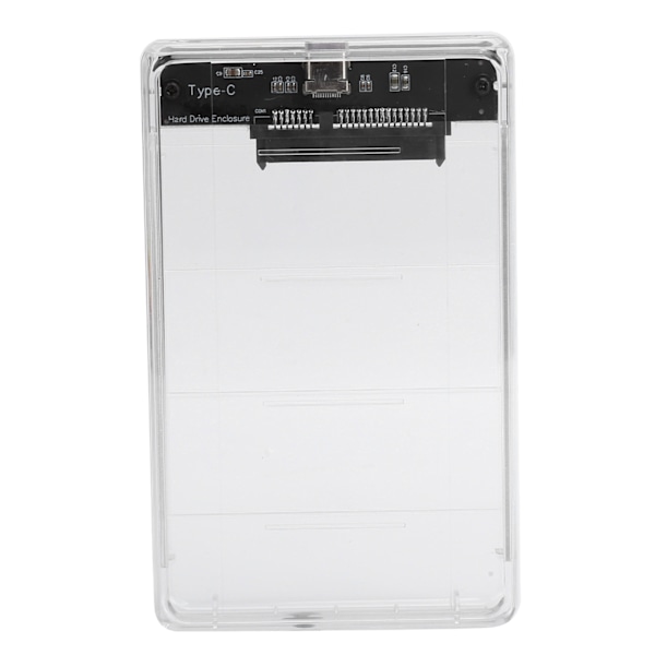 Mobil Hårddisklåda Typ-C 2,5 tum Seriell Port Transparent SSD HDD Mekanisk Kapsling