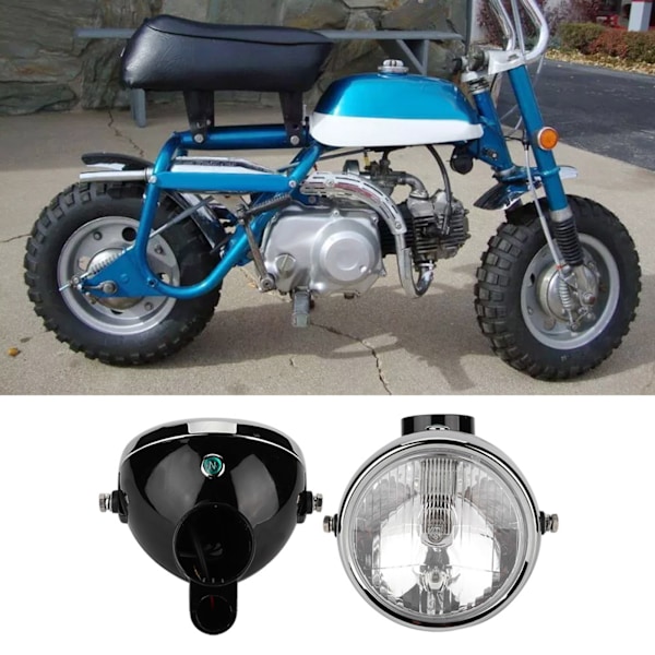 Lighthouse Motorsykkel Hodelykt Passer for Macaquinho Z50 Little Monkey Small Motorcycle