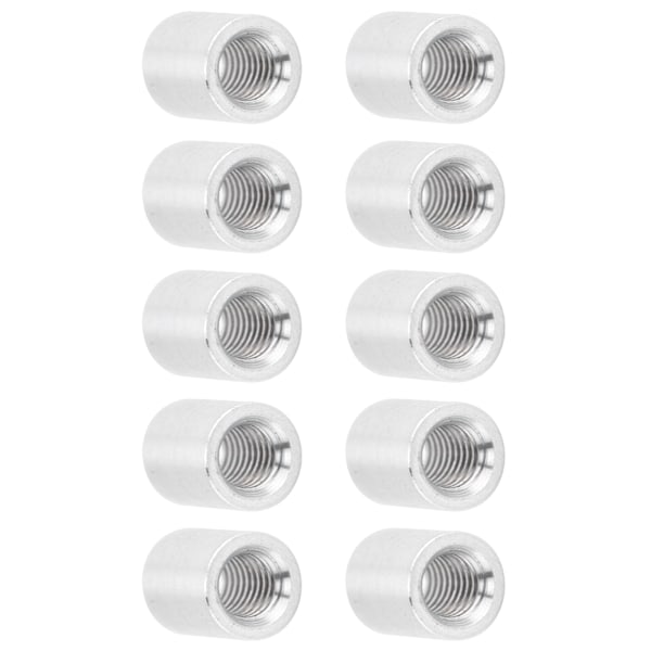 10 st Rund fristående aluminiumlegering invändig gänga pelare Anslutningskolonn distanshållare M4x0.7mmLång 9mm