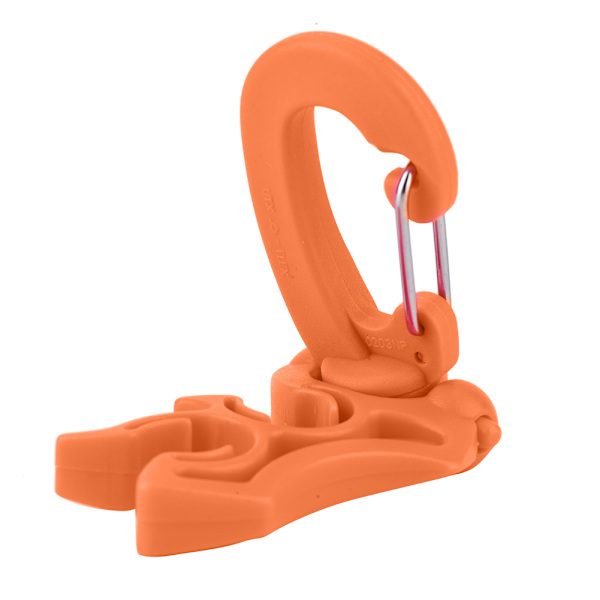 Dykkings Dobbel BCD Slangeholder Klipp Regulator Holder Spenne Krok for Snorkling (oransje)