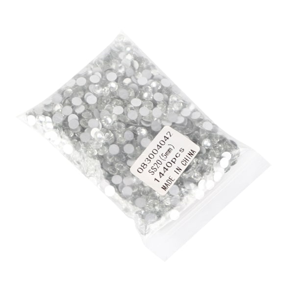 1440 stk. Rhinestones Skinnende Hotfix Flatback Bred Anvendelse DIY Negle Rhinestones til Håndværk Transparent