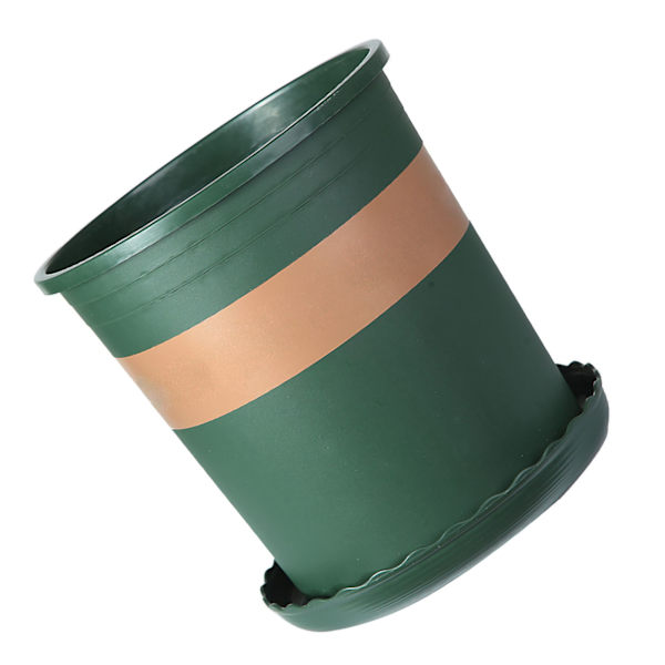 Plantepotte Gallon Potte PP Multifunksjonell Rund Planting Plante Transplantasjon Perforert Plastblomsterpotte Grønn Potte 5 Gallon 11.02x12.20x8.66in