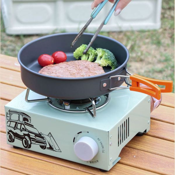 Bærbar gasskomfyr Profesjonell 2100W Butangassovn for camping, vandring, backpacking og overlevelse
