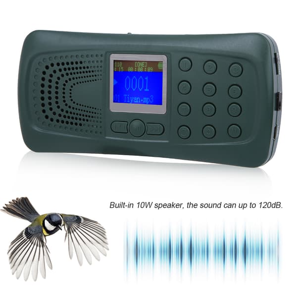 CP-387B Hunting Bird Caller Sound Player No Remote Control With Timing Flashlight Function EU 110~240V
