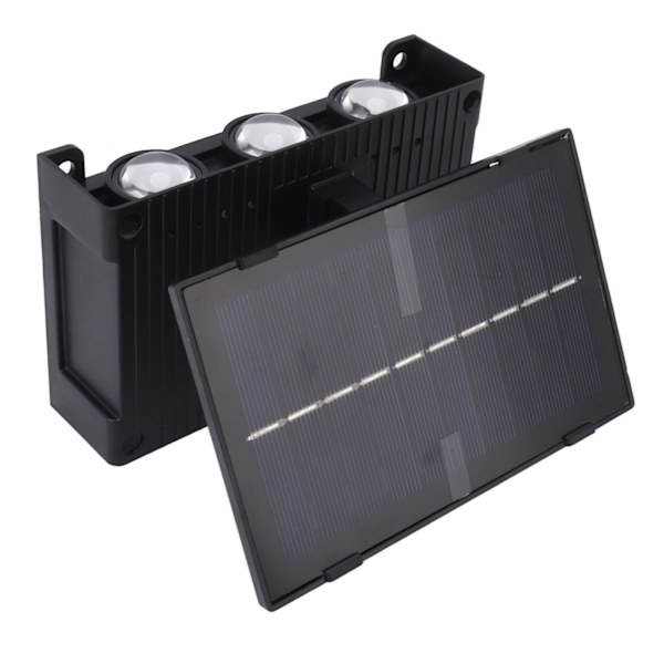Solcelledrevne udendørslamper Vandafvisende 6 LED-lamper Ambient udendørs væglampe til have terrasse gårdhave terrasse indendørs varmt lys