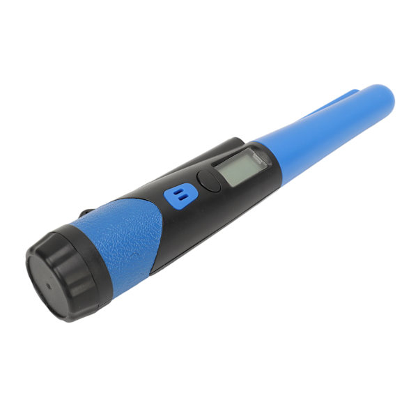 Handmetalldetektor med LCD-skärmsrem Hög precision 360° sidoskanning metalldetektor Pinpointer för vuxna Barn Blå