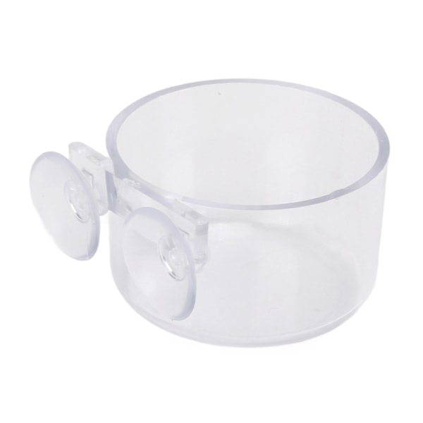 Aquarium Cone Red Worm Feeder Transparent fisktank matningskopp med sugkopp för fiskräkor