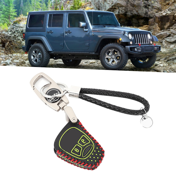 Bärbar bilfjärrnyckelhållare Biltillbehör Passar till Jeep Wrangler JKGreen Pattern