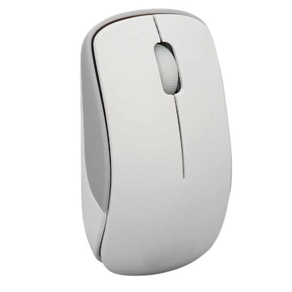 Trådlös 2,4 GHz minimus Tyst Ergonomisk Bekväm handkänsla Bärbar mus för arbete Hem Vit