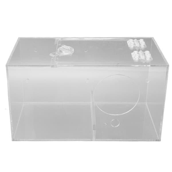 Transparent Akryl Papegojbo med Ställ och Vaddering Alla Årstider