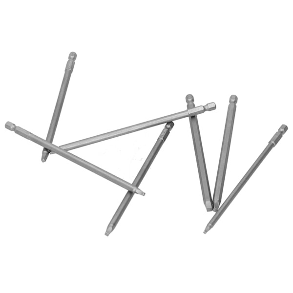7 stk skruetrækker bits firkantet elektrisk krom vanadium stål Hex håndtag 150 mm 1 stk lås