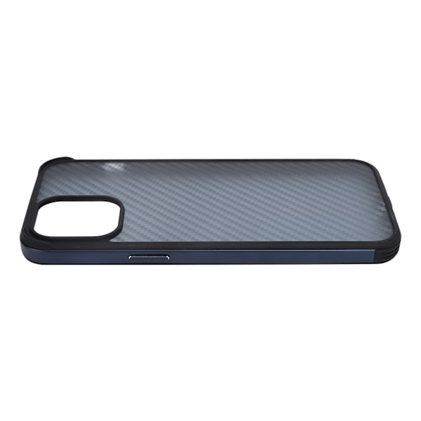 SULADA Mobiltelefondeksler Fibertekstur Metallramme Mobiltelefonveske for iPhone 12Promax