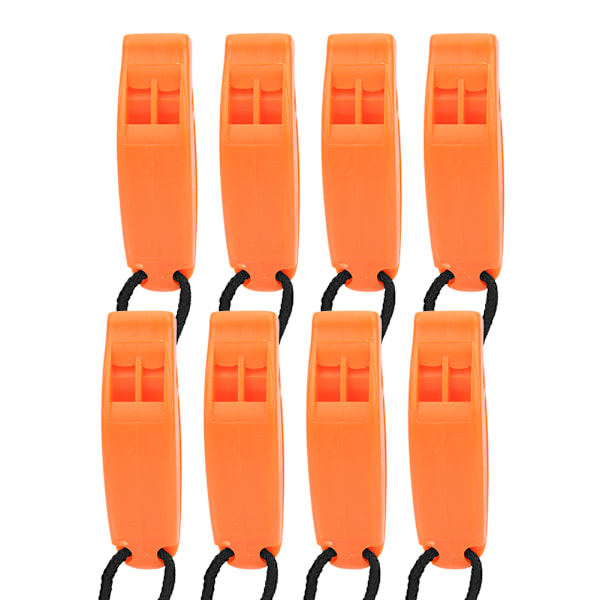 8 ST KS-923 Plast Vattensporter Nödöverlevnad utomhus Dubbelfrekvent multifunktionsvisseltillbehör Orange