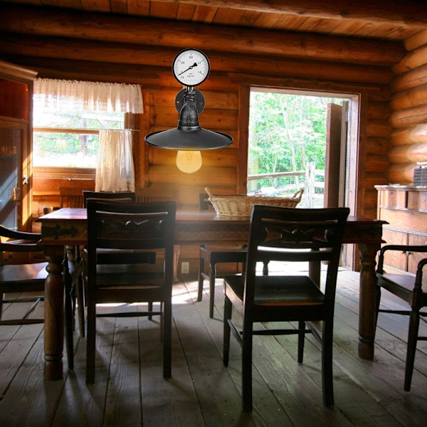 85-265V E27 Retro LED Vægskål Lys Antik Rør Vægslampe Armatur til Cafe Bar Hall Sort