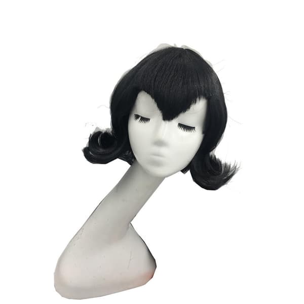 Anime peruker Mavis Out lockiga syntetiska peruker