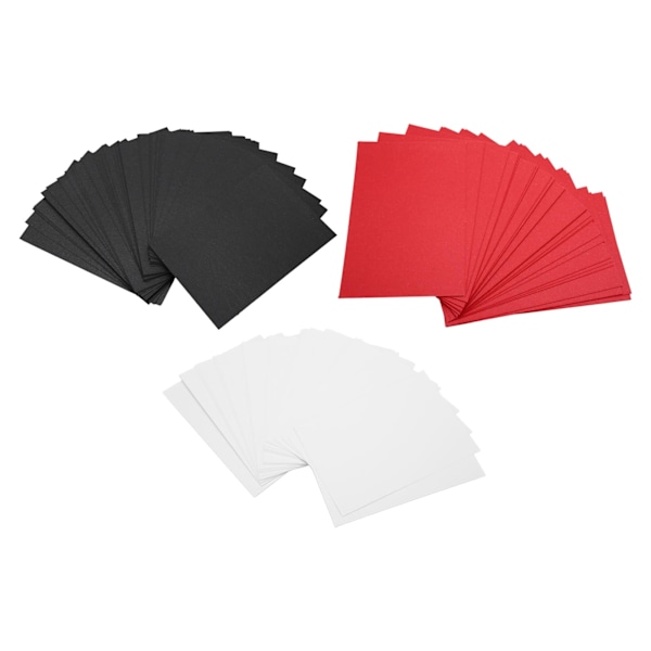 Blankt kartongpapper 150 ark Dubbelsidigt Kompakt Portabelt Kortpapper för Konstvykort DIY-projekt