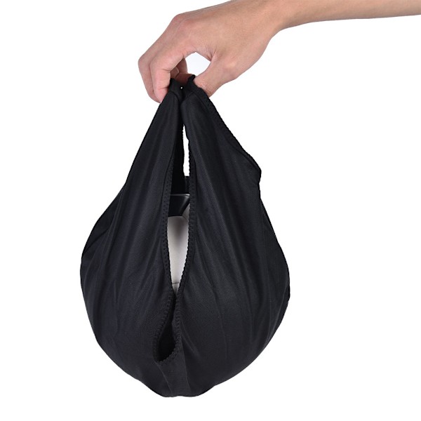 Bärbar lätt bowlingbollsväska Cleaner Ball Pouch Carrier för gymutrustning Svart