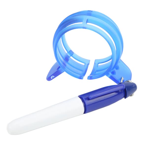 360° Golf Ball Line Marker Plastic Golf Three-Line Drawing Device for General Purpose Blue