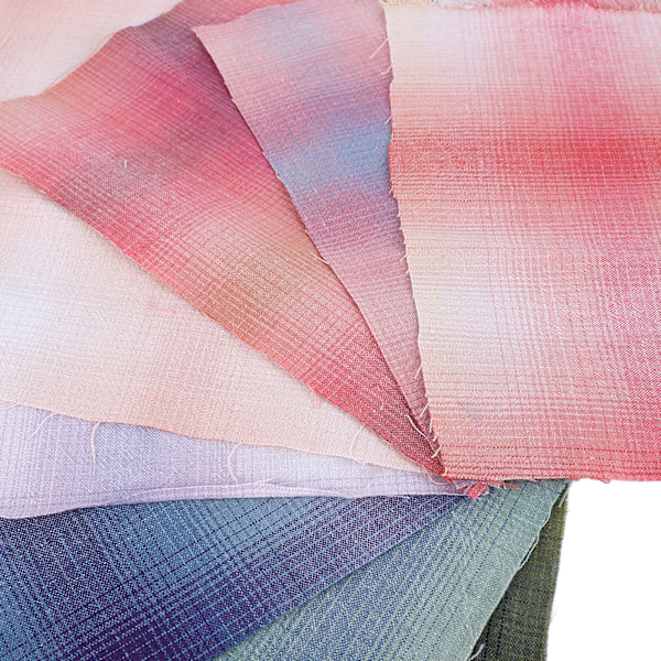 9 stk. Gradient Plaid Stof 20x20cm Håndlavet DIY Blødt Fadebestandigt Quiltstof til Pandehårspunge