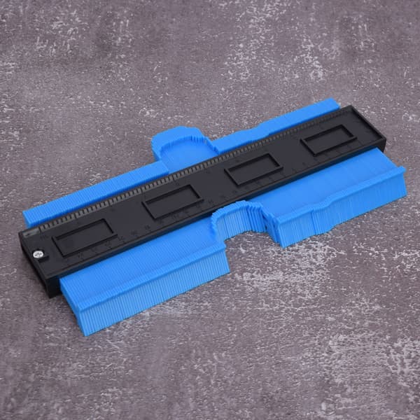 Contour Gauge ABS Plastic Multifunctional Irregular Ruler Woodworking Measuring Tool Blue