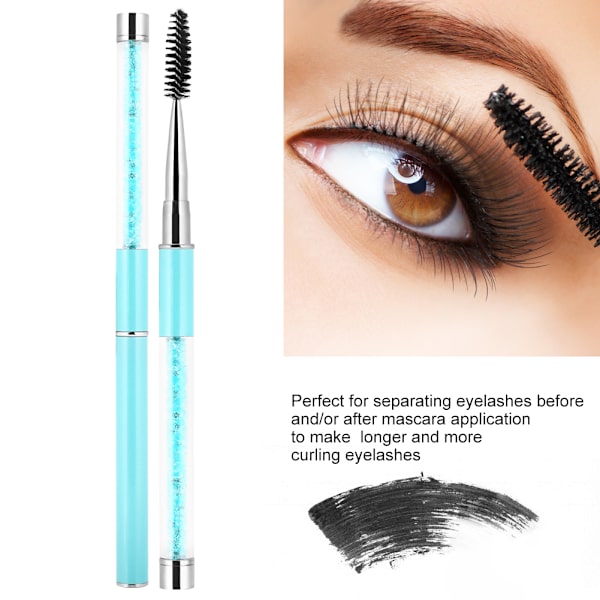 Ögonfrans Ögonbrynsborste Mascara Wands Applikator Spooler Ögonfransförlängning Ögonbrynskam Blå
