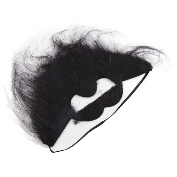 Män falska skägg Svart rolig lång mustasch skägg kostym för fest jul Halloween