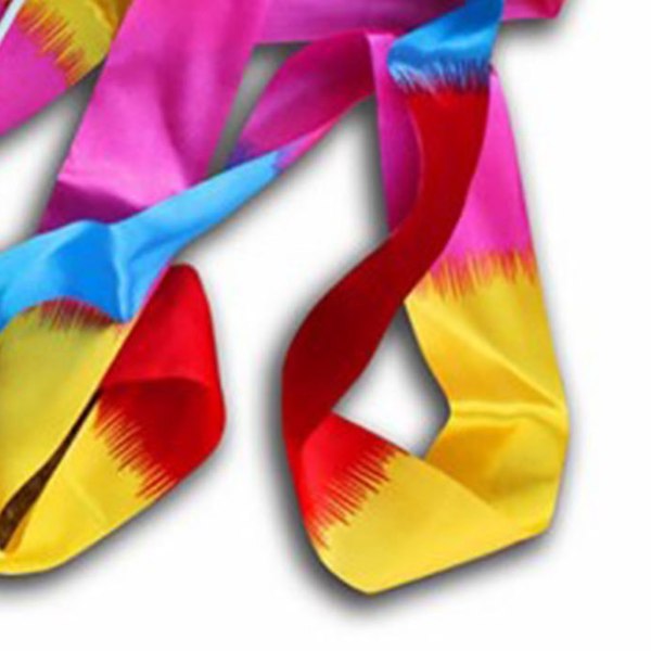 4m/13,12ft Danse Bånd Gymnastik Bånd Streamers Dansende Streamers Tryllestave til Børn Flamme