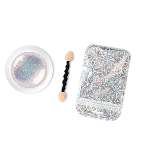 Magic Mirror Neon Effect Puder Shiny Pearl Nail Glitter Nail Art Dekorationer