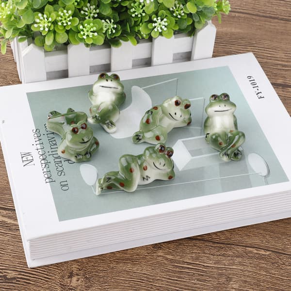 Ceramic Cute Kitten Chopstick Holder Ceramic Painted Kitten Frog Ornament Chopstick Holder