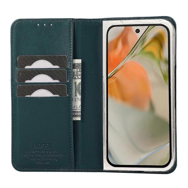 Kompatibel med Google Pixel 9 Pro Fold 5G-telefonskal RFID-blockerande läderflipfodral[LD] Multicolor Style C