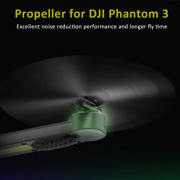 DJI Phantom 3 Självdragande Propellrar 2 Par Gul Kant
