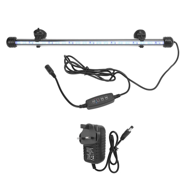 Akvariumljus Vattentät akvarellbelysning med LED-ljus 3 lägen Dimbar 100‑240VUK-kontakt 38CM