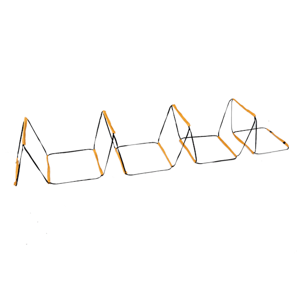 12 trin hurtig Agility Ladder Speed ​​Træningsstige Med Opbevaringspose til Basket Fodbold Fitness Fodtræning