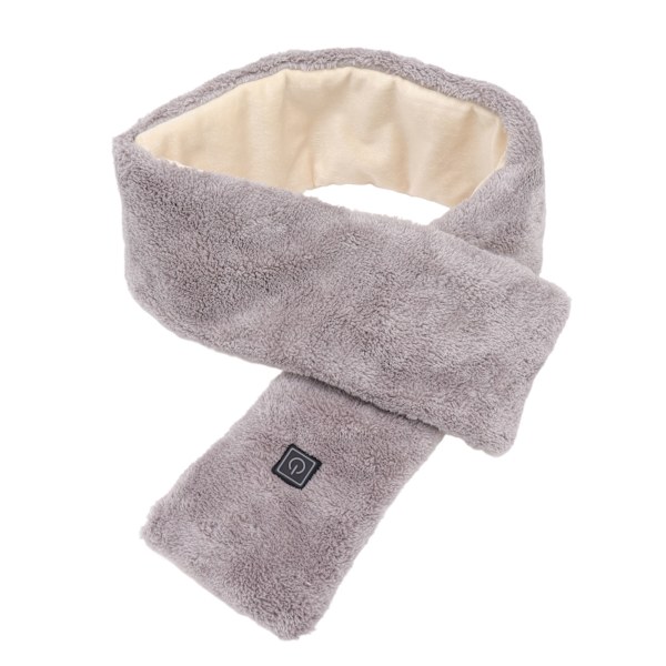 USB Elvärme Scarf 3 Gears Temperaturjustering Smart Termouppvärmd Scarf Grå