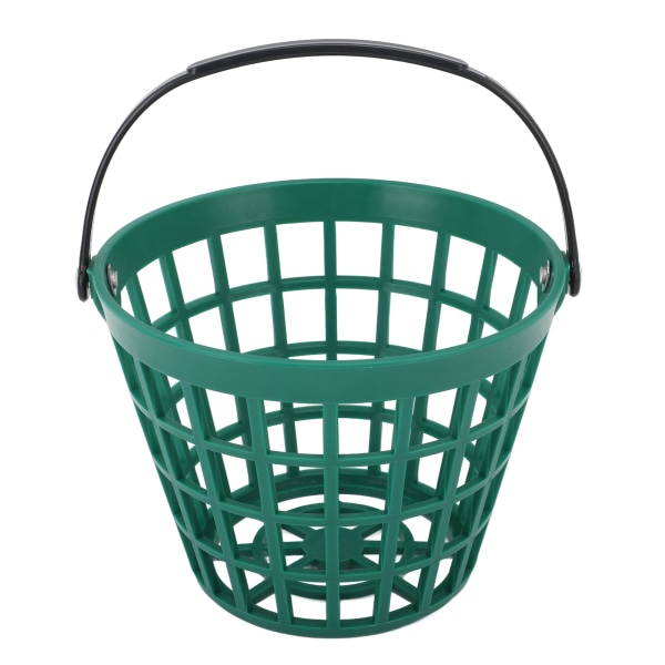 Golfboldkurv Golfboldbeholder med håndtag Nylon Plast Golfboldspand Grøn Rummer op til 25 stk